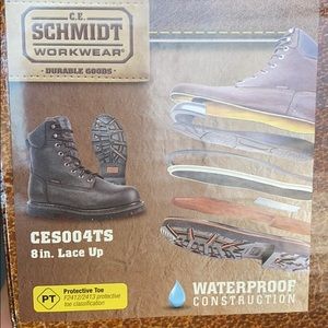 Work boots Schmidt men’s size 13 steel toe shank